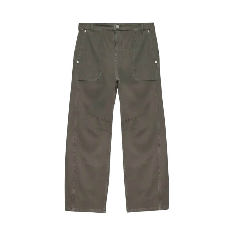 Mint Velvet Khaki Utility Barrel Leg Jeans